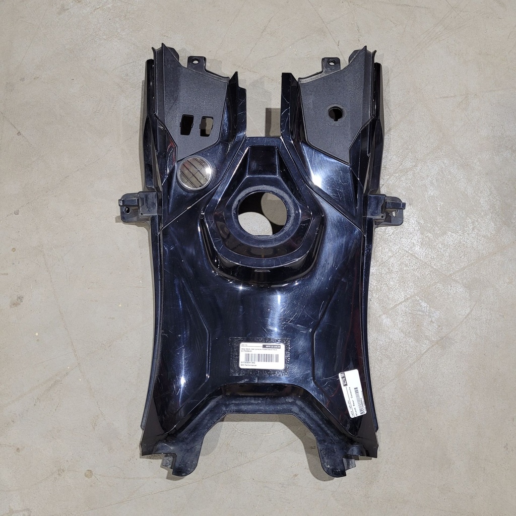 deep black, rear console