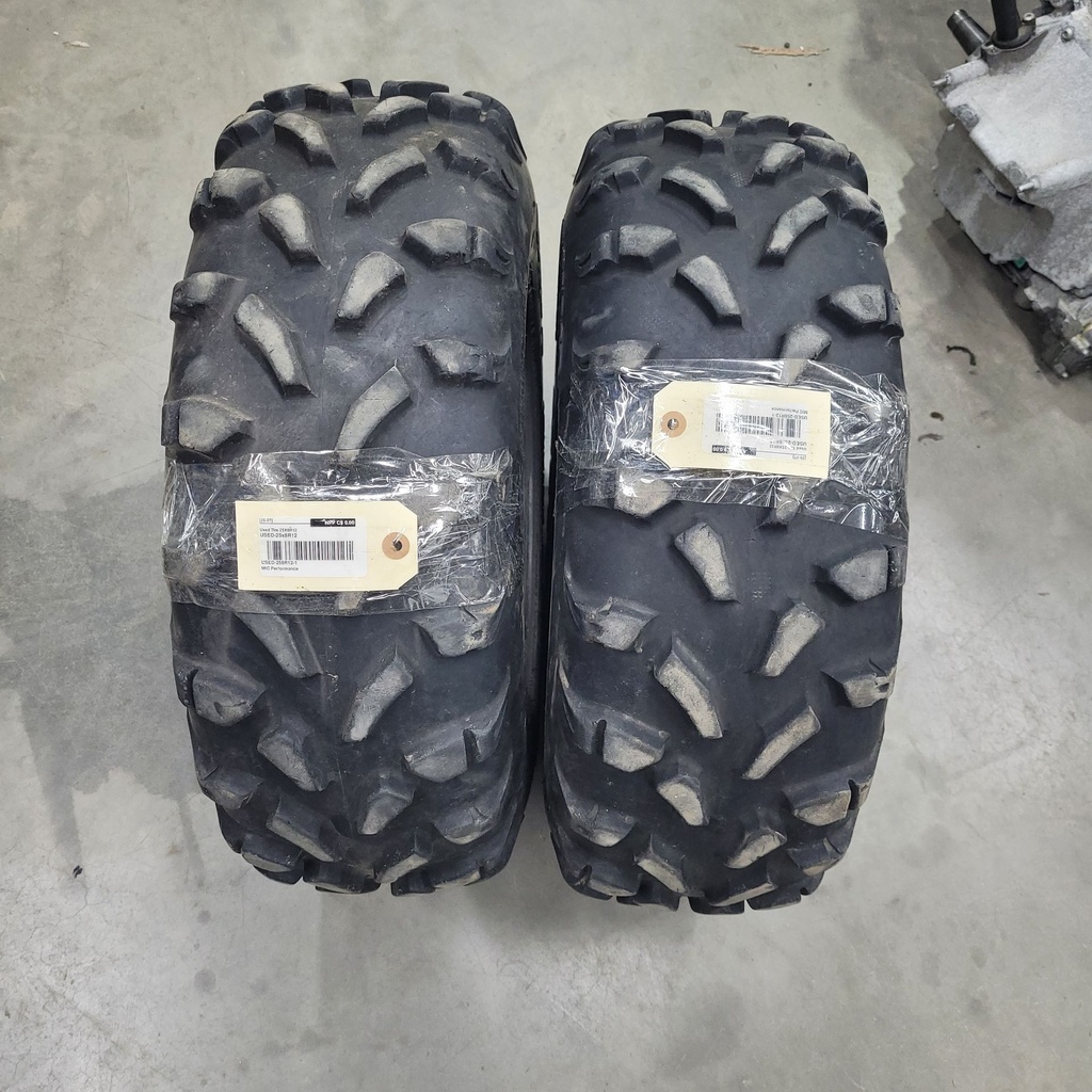 Used SET OF 2 Tires 25X8R12