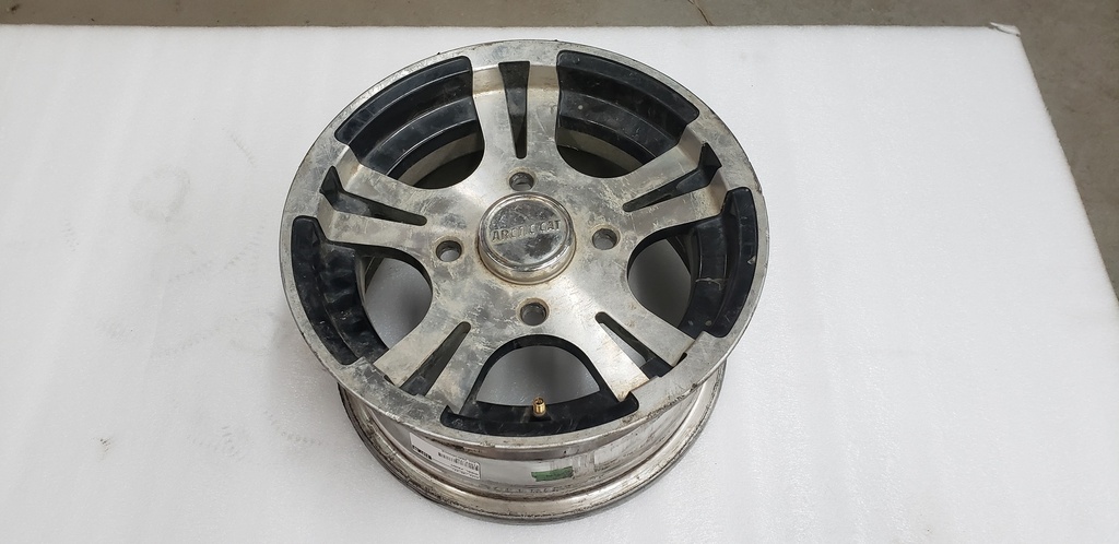 wheel,front- aluminum (12x6.0)(black) (inc. 9)