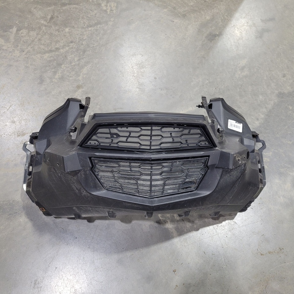 deep black, front bottom pan