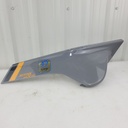 upper deco plate,lh headlight, ghost gray ghost gray