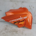 lh cover, air filter, lava orange