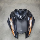 hood, outer - w/decals - black (inc. 2-12)