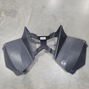 console, lower - w/warning decals - black (inc. 12-15)