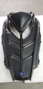 molded hood, gloss black