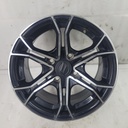front alum. rim 14", alum rim, black