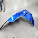 fender, front, left, blue fire