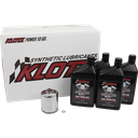BASIC 4 QUART SYNTHETIC ENGINE OIL AND CHROME FILTER KIT
